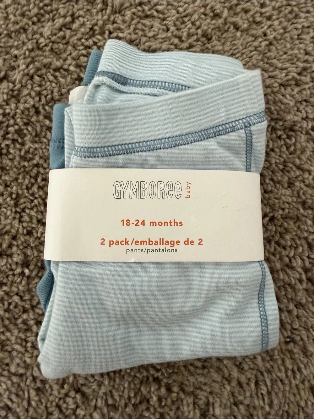 Gymboree Baby 2-Pack Cotton Pants Blue 18-24 Months NWT Toddler Leggings
